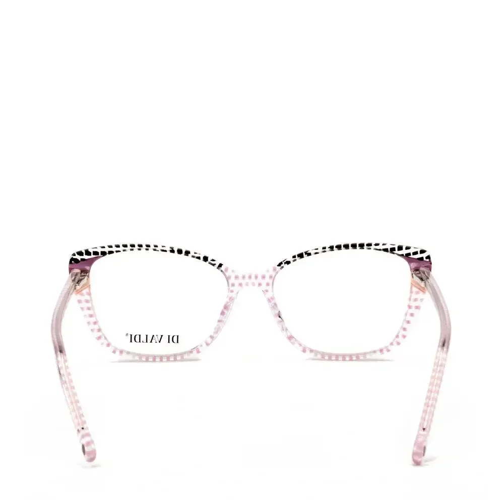 NEW Di Valdi DVO8206 - Clear polka bot cat eye Eyeglasses frame